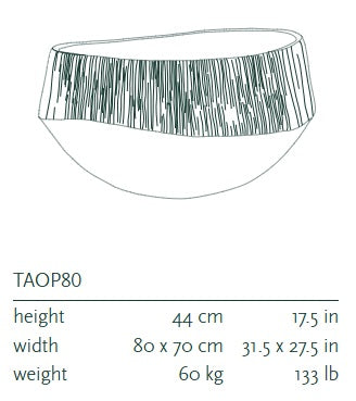 Atlantis Organic Pot Bronze D80