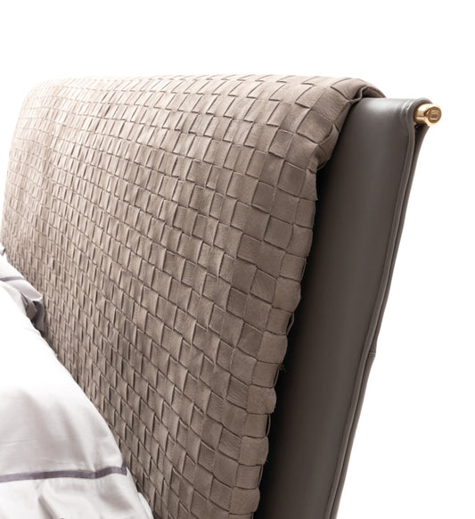 Barnaby Hand-Braided Leather Bed