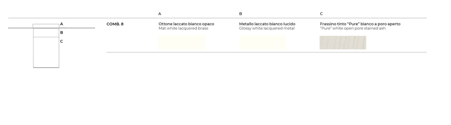Haumea Coffee Table 50 White
