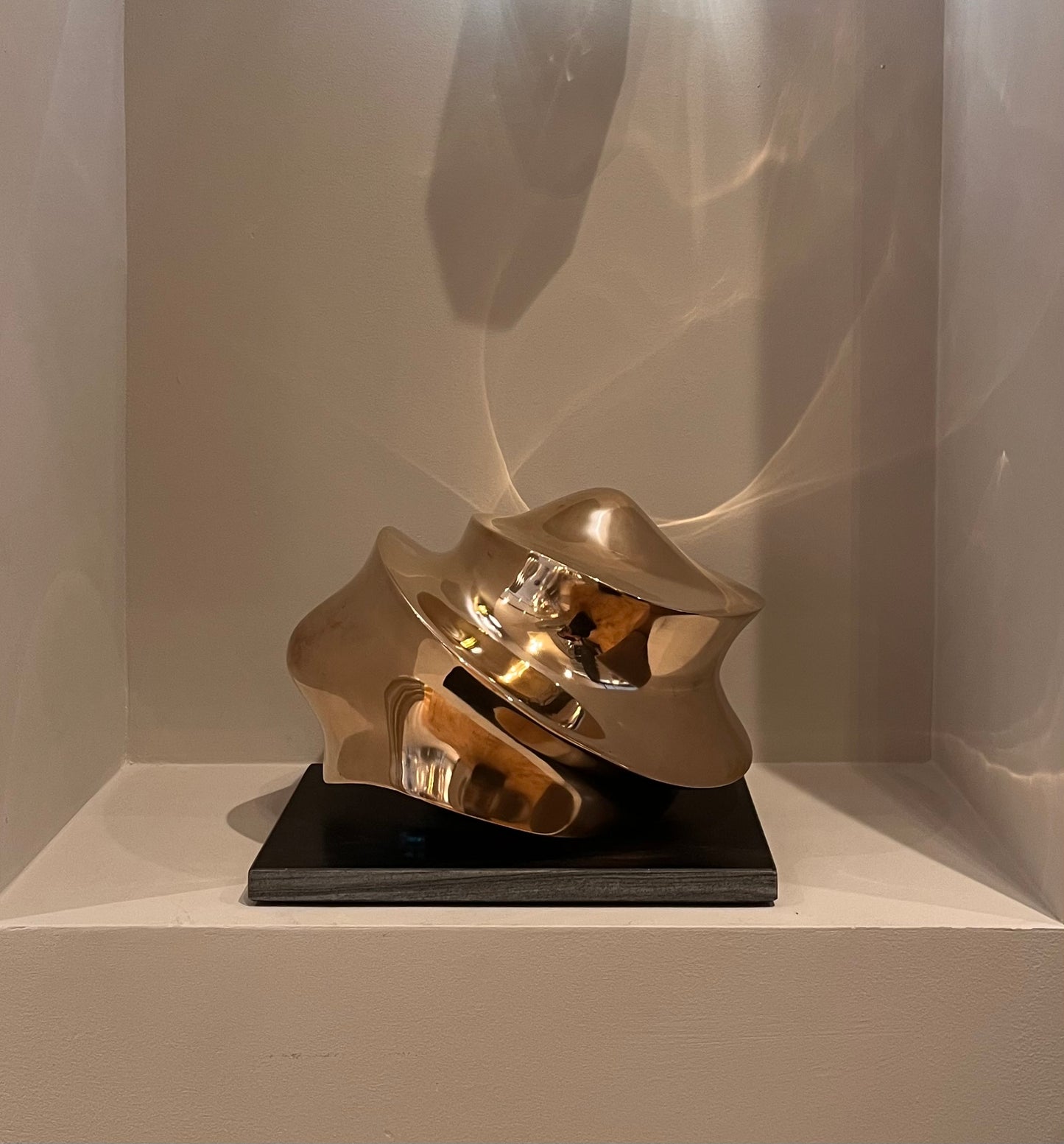 Art - Helix / 30 x 26 x 22H / Gold finish / Bronze