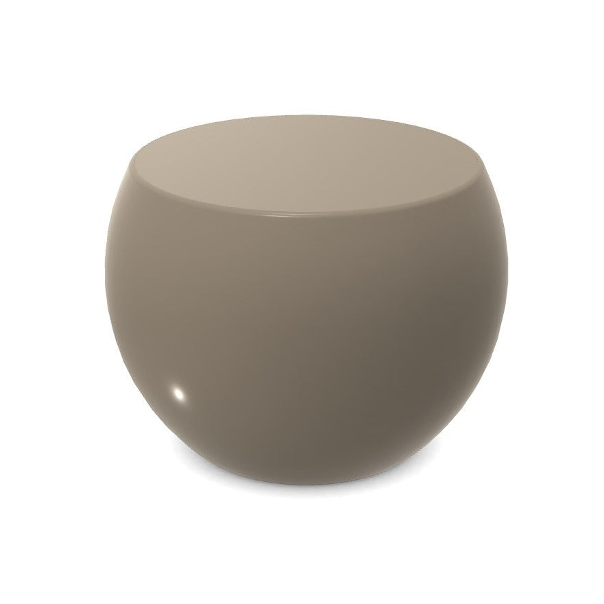 Coffee Table - Bongo TB1 / D45 x 33H / Putty / Glossy Lacquered