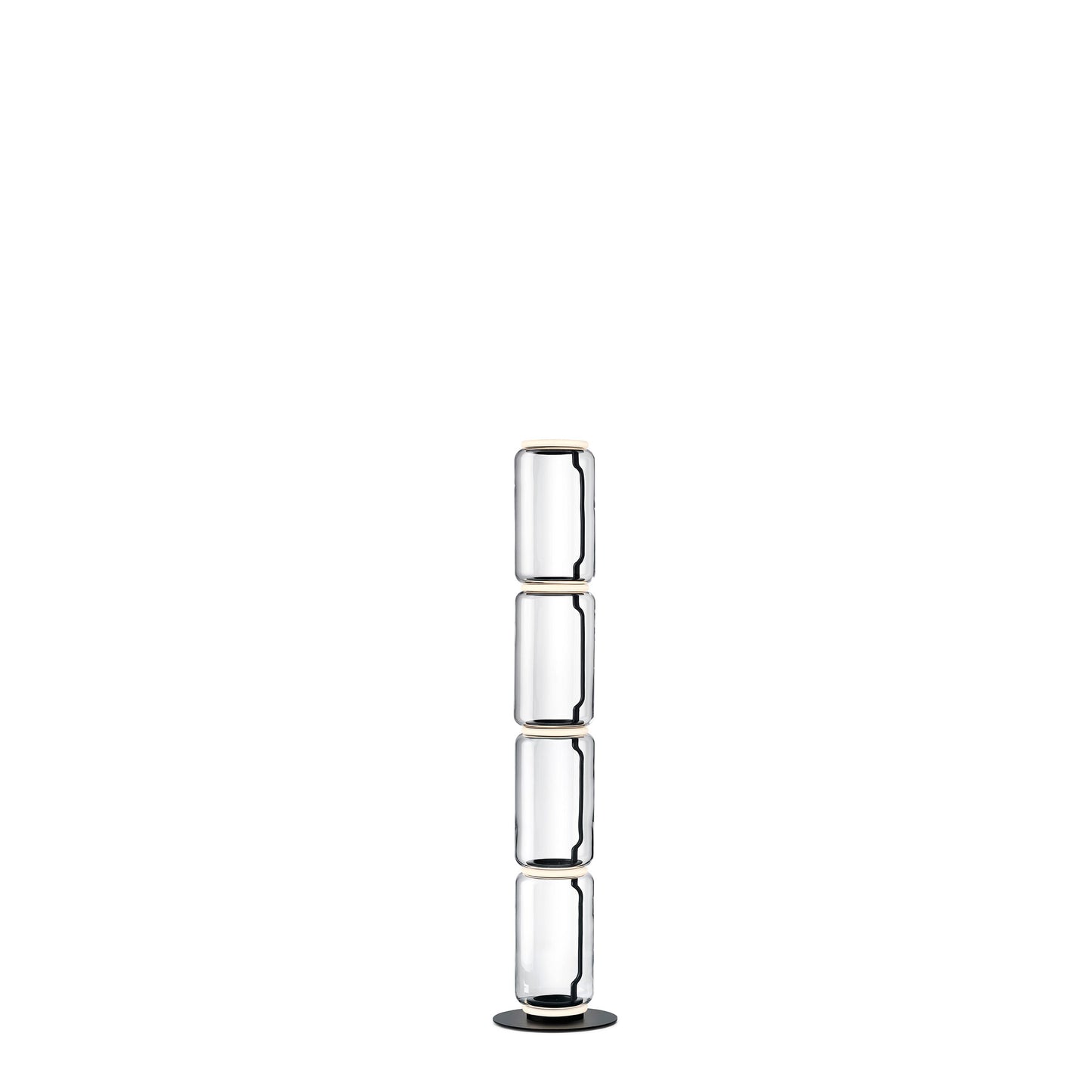 Noctambule Floor lamp Small base 4 Low Cylinders