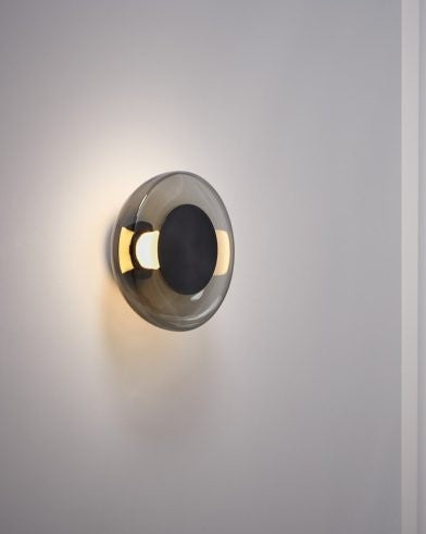 Wall Light - Pendulum / Bronze / Smoked Glass / D32 x 15
