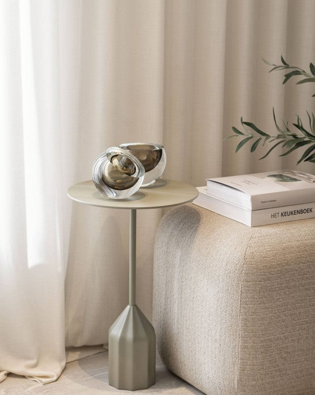 STYLING ITEM - Bowl Drop Flat / Cinza (Gray) / 15 x 15 x 9