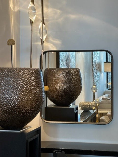 Mirror - Birk / 80 x 5 x 80 / Grey / Leather Pereira 13