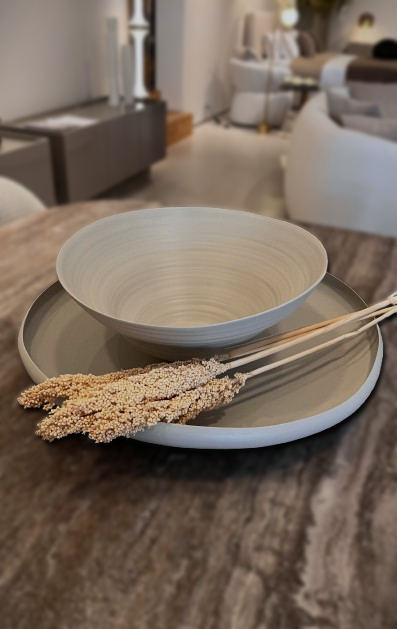 STYLING ITEM - Campanella 2 / Hemp / D40 x 16H / Ceramic