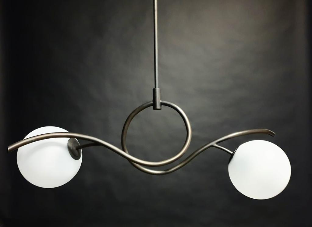 Ballet Pendant Bronze Dark Patina Finish