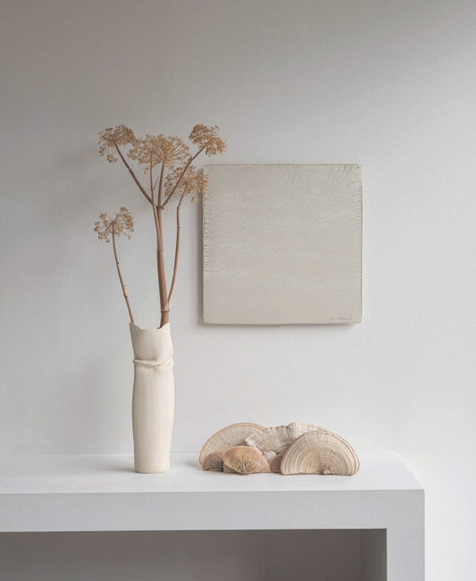 White Craquele Wall Art