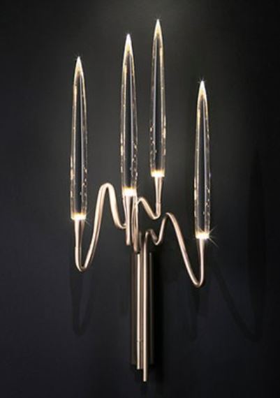 Wall Light - Il Pezzo 3 / 24 x 20.5 x 66.5H / Satin brass