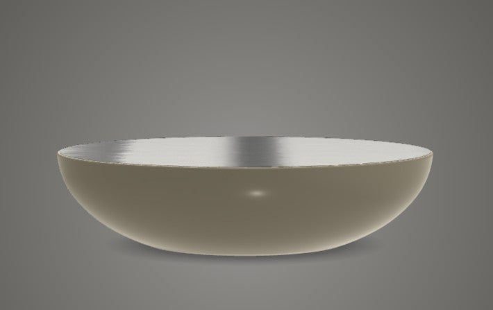 Coffee Table - Bongo TB5 / Glossy Platinum / Sand / Glossy Lacquered / D120 x 30H