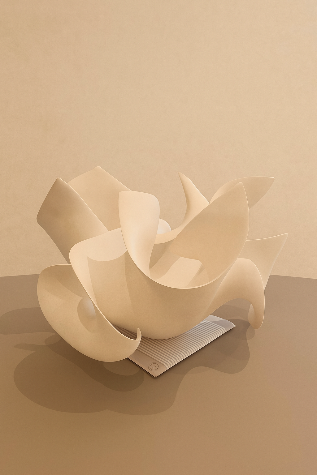 Art - White Sculpture 1 / 55 x 55 x 40H