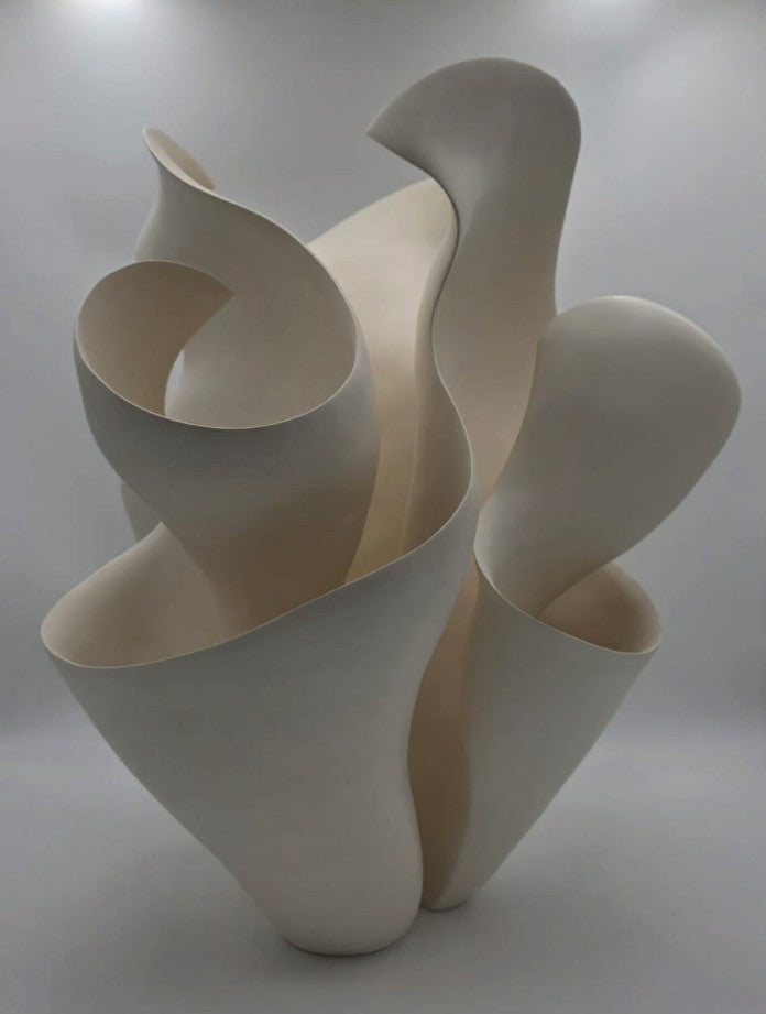 Trio of Thatcheria 3 Ceramic Sculpture
