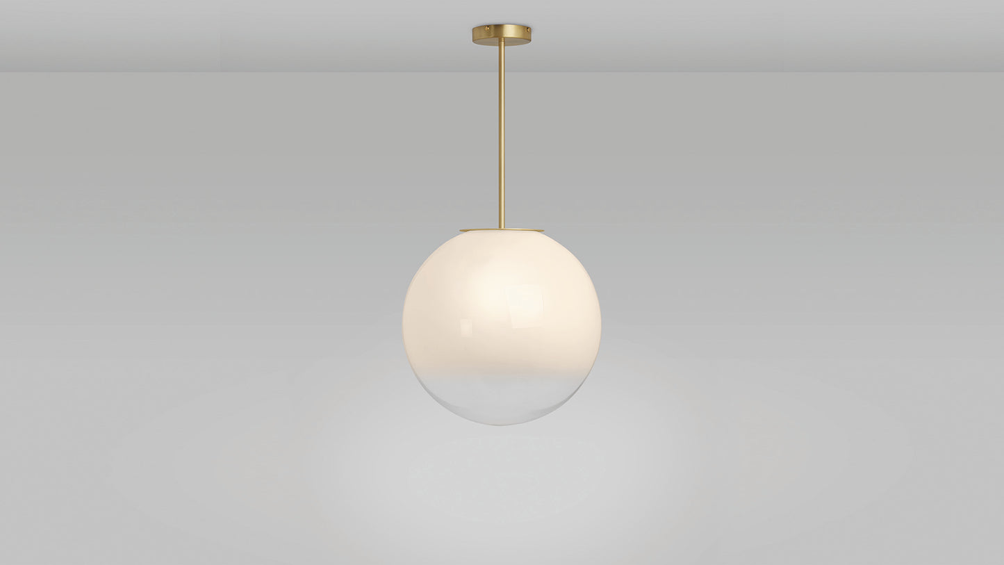 Chandelier I Pendant - Skye M / Dia 40 / Satin brass / Sfumato glass shade
