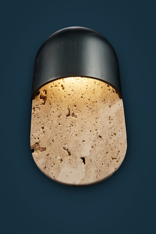 Martel 300 Wall Light Travertine