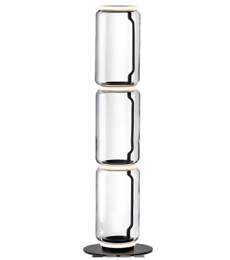 Noctambule Floor lamp Small base 3 Low Cylinders