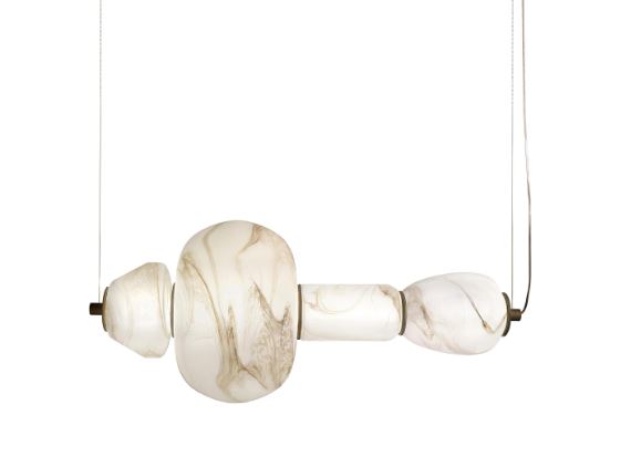 Phoenix Pendant White with marble effect