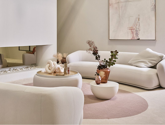 Rene Padded Low Table Off White