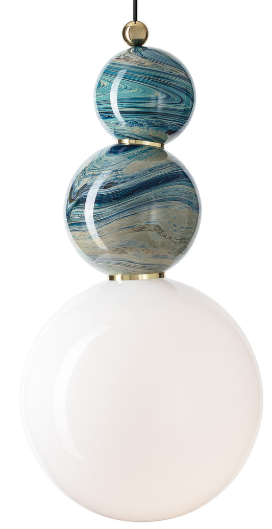 Spacey Supermoon Pendant Lithyalin