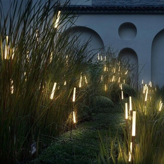 Syphasera Floor lamp Black Stem w/ Opaline Glass