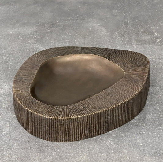 Valley Bowl L Burnished Brass