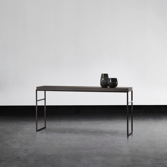 Bea Console Silk Grey Glossy Lacquered