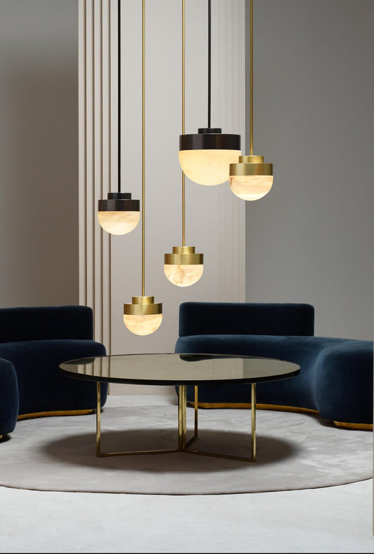 Lucid 200 Pendant Honed alabaster