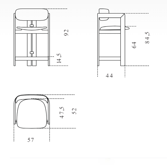 0419 Bar Stool in Beige Fabric with Black Frame