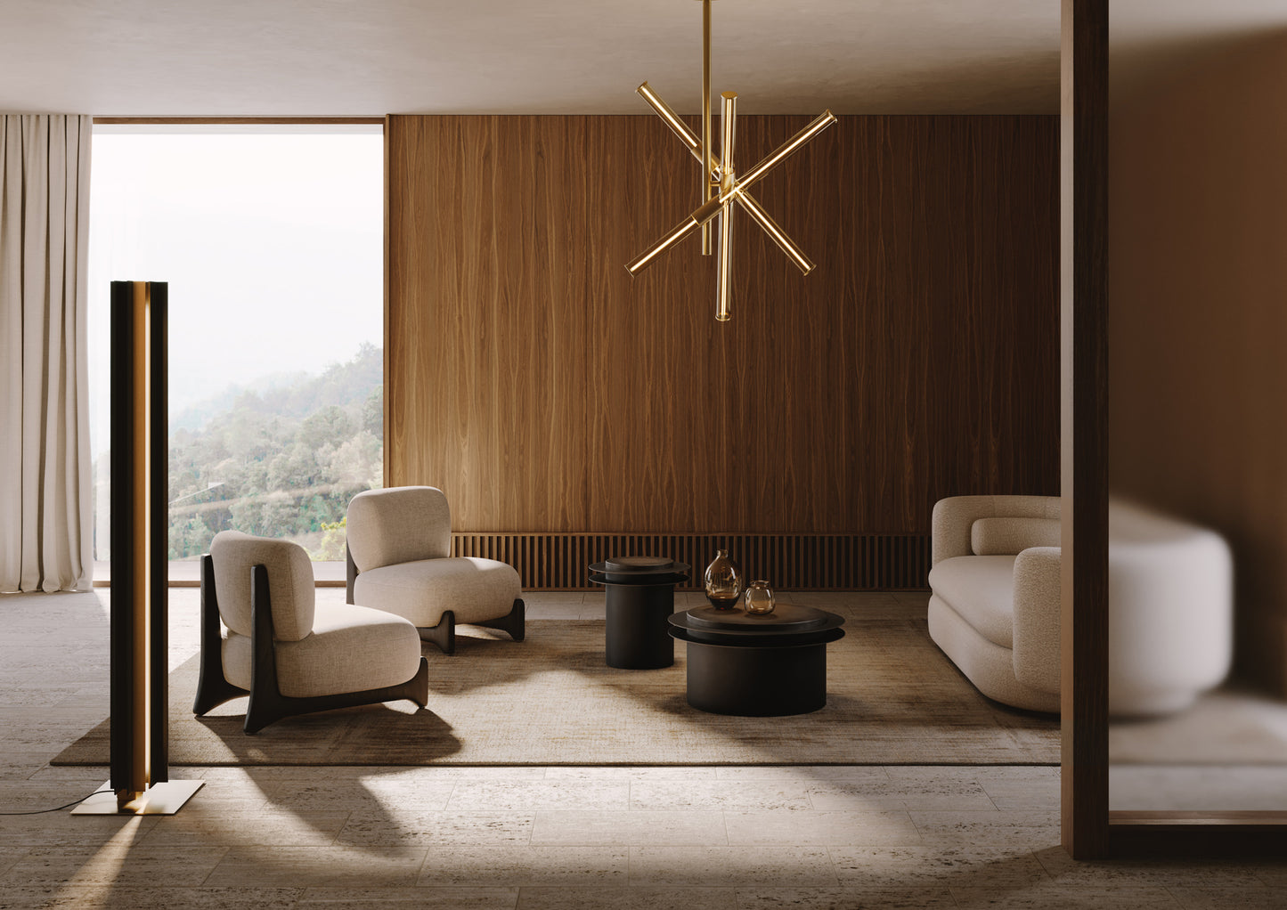 Secret Floor lamp Light burnished brass
