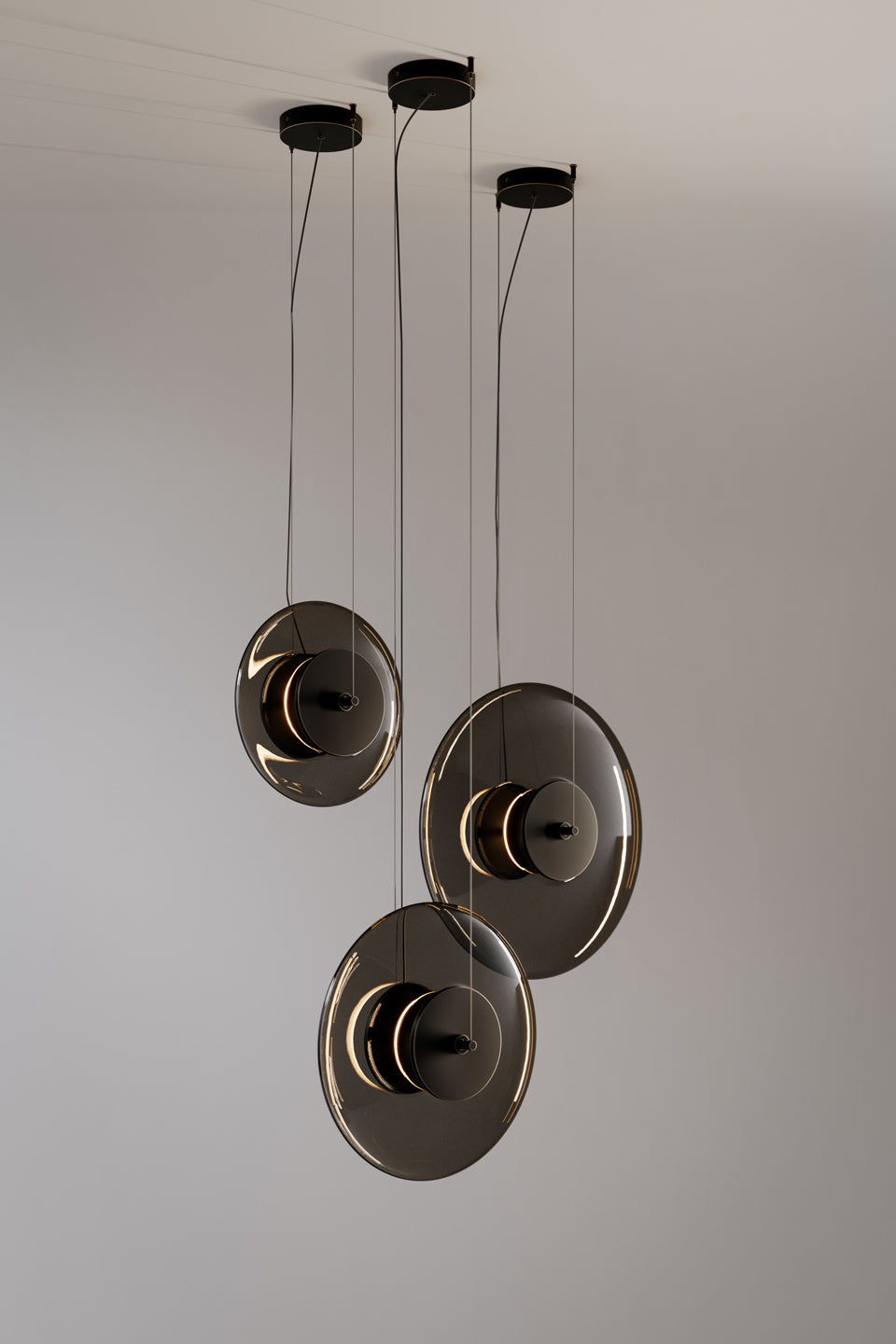 Zen 35 Pendant Dark burnished brass