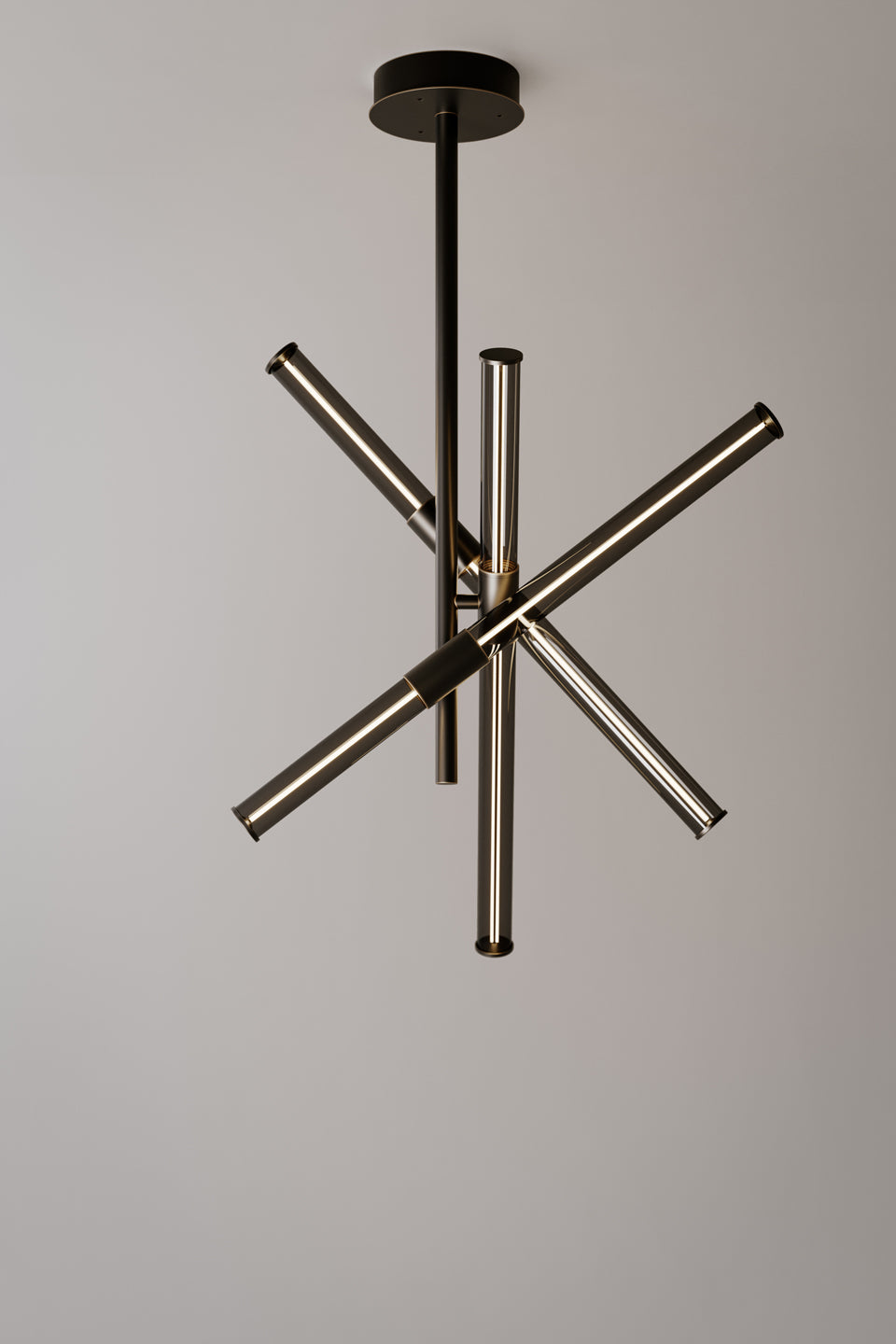 Cross Pendant Dark burnished brass