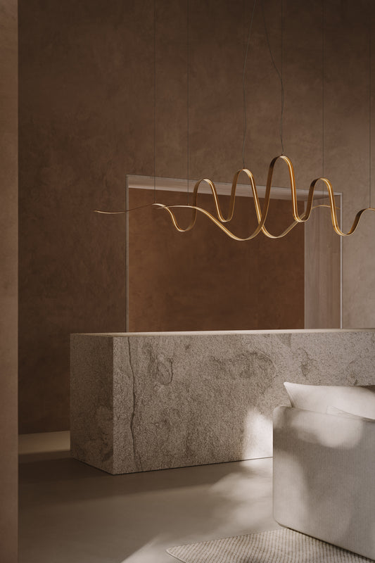 Bissa Pendant Structure Delabre Brass