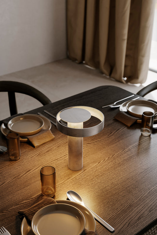 Circle Portable Table lamp Dark Grey