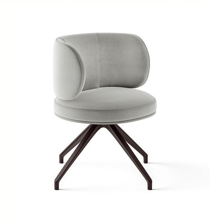 Akiko Swivel Dining Chair Warm Grey