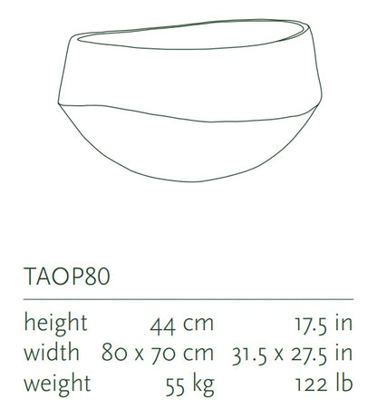 Atlantis Organic Pot  Natural D80