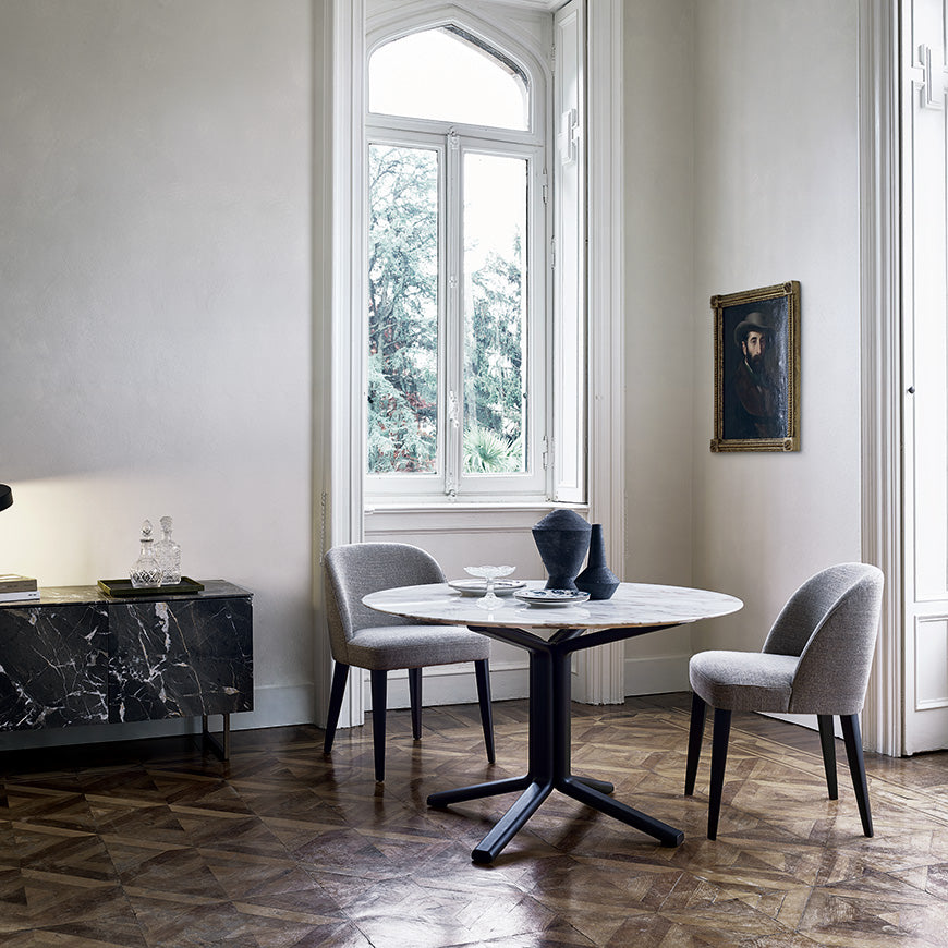 Odette Uno Dining Chair Taupe Leather