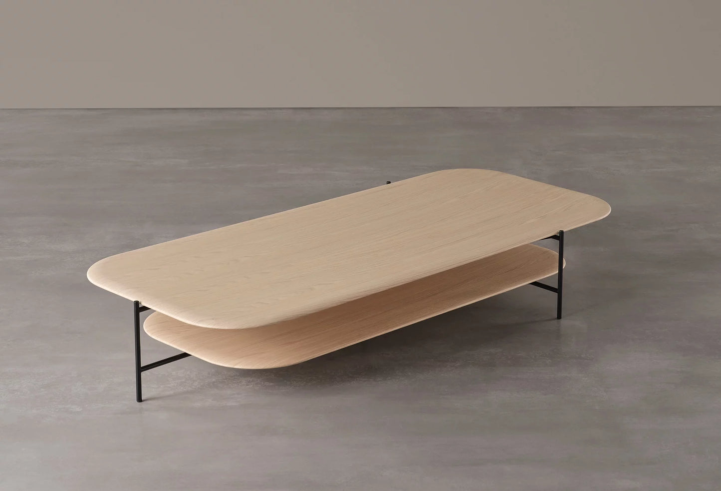 Adrian 182 Coffee Table in Travertine Titanium