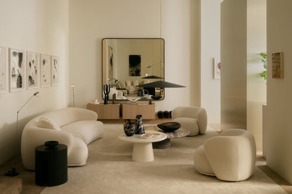 Rene Swivel Armchair Beige