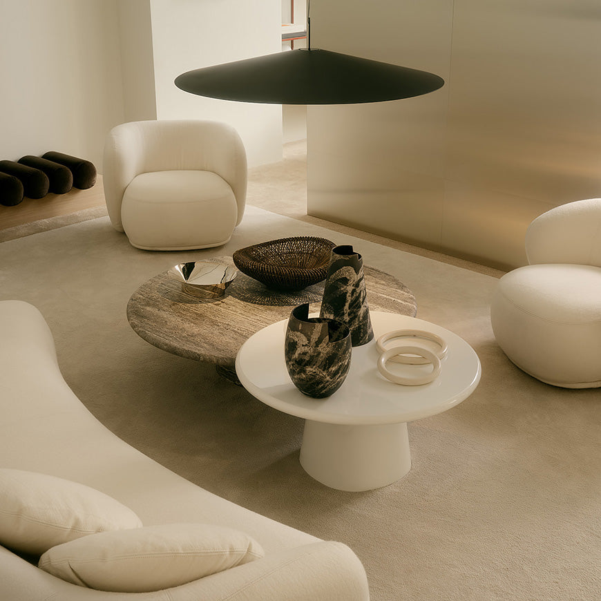 Rene Swivel Armchair Beige