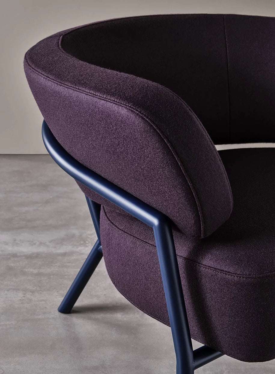 Nani Armchair Beige Fabric Matt Sand frame