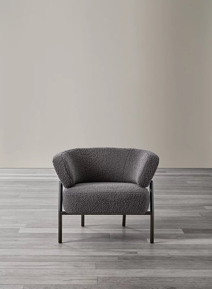 Nani Armchair Beige Fabric Matt Sand frame