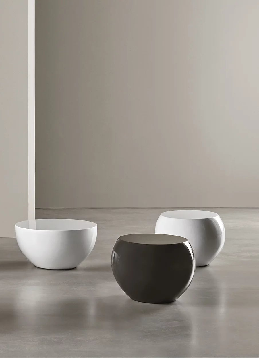 Bongo TB3 Coffee Table White Glossy Lacquered