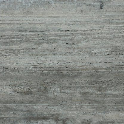 Leon Coffee Table D90 Travertino Titanium Marble