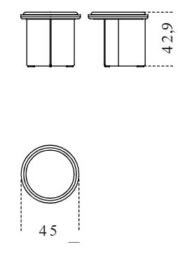 Sensei Side Table Dover White Marble