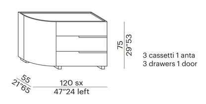 Wallis Quatro Cabinet Left