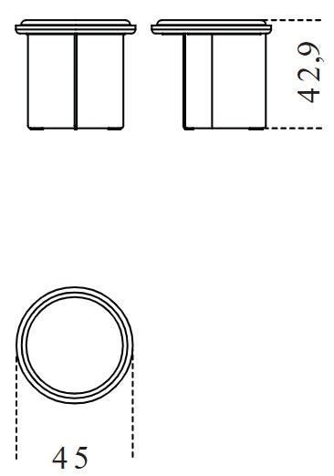Sensei Coffee Table D45 Beige