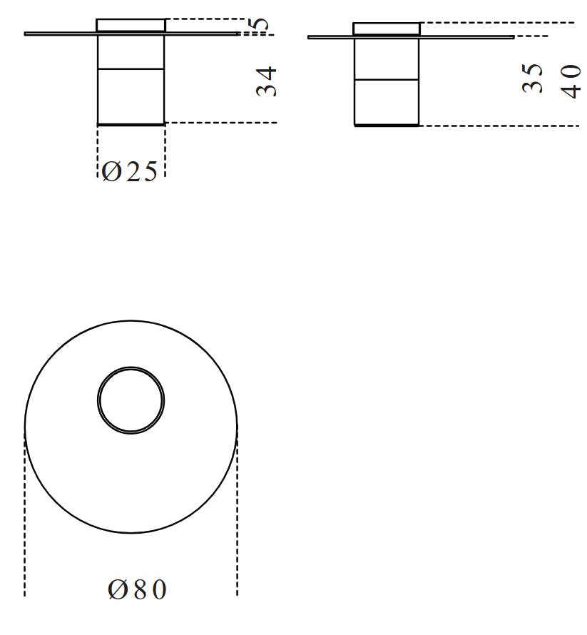Haumea Coffee Table 80 Nickel