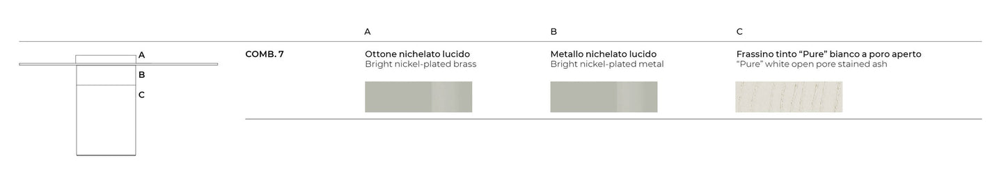 Haumea Coffee Table 80 Nickel