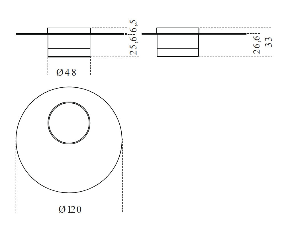 Haumea Coffee Table 120 Nickel
