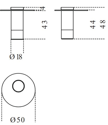 Haumea Coffee Table 50 White