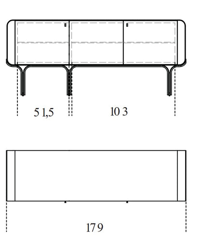 Stami Sideboard 180 Brown
